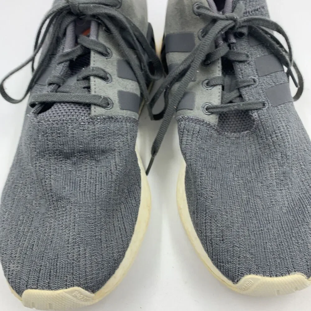 Adidas‎ Mens 11 Running Tennis Shoes Sneakers Three Stripe Gray Boost SHW 675001